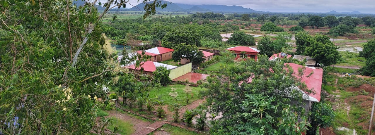 Open nature grounds at Waldenwoods Eco Retreat near Cuttack ideal for camping tents